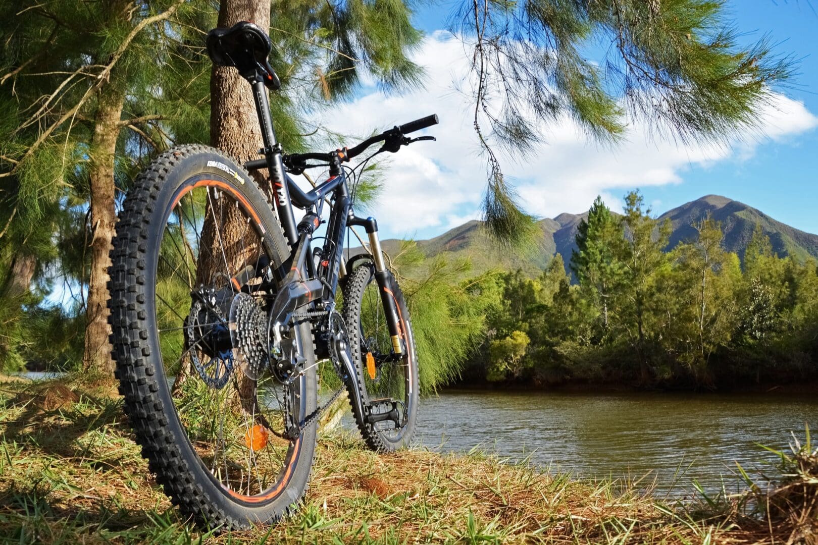 Bike by the lake